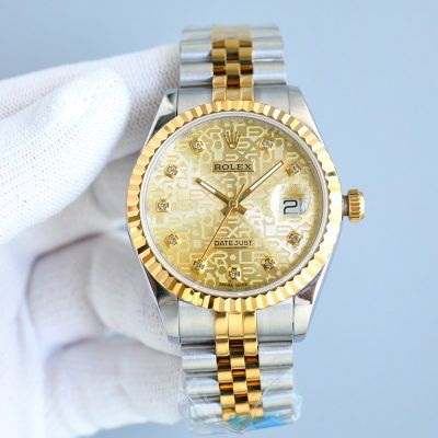 TW Factory ROLEX 904L Steel Log Series 39MM Gold Watch